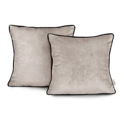 Restilo Povlaky na polštáře AmeliaHome Velvet Piping béžové, velikost 45x45