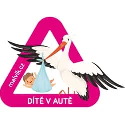 Trojúhelník "dítě v autě" Malvík