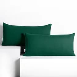 Restilo Povlaky na polštáře DecoKing Amber láhvově zelené, velikost 40x80*2