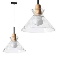 TooLight Závěsná lampa La Belle XXIV černá/bambus