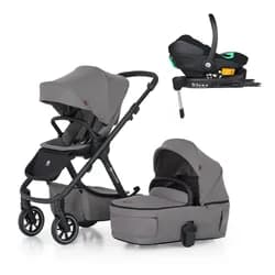 PETITE&MARS Kočárek kombinovaný ICON 2v1 Dove Grey LITE RWS + Core Pro i-Size Black Grey + Báze - PETITE&MARS Kočárek kombinovaný ICON 2v1 Dove Grey LITE RWS + Core Pro i-Size Black Grey + Báze