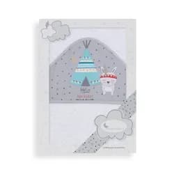 Interbaby OSUŠKA froté 100x100 TEEPEE bílo-šedá