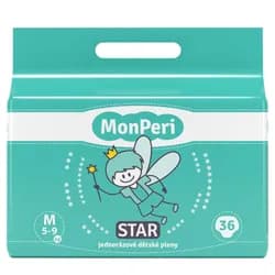 MonPeri STAR M 5-9kg (36ks) hypoalergenní jednorázové dětské pleny vel.3