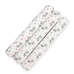 Scamp mantinely do postýlky-válce 3x60,white grey bears