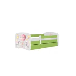 Kocot kids Dětská postel Babydreams balón zelená, varianta 80x180, se šuplíky, s matrací