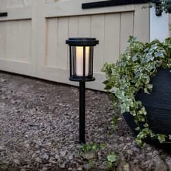 Solární LED osvětlení výška 44 cm Star Trading Alippa - černé