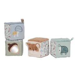 Little Dutch Kostky textilní 4 ks Forest Friends
