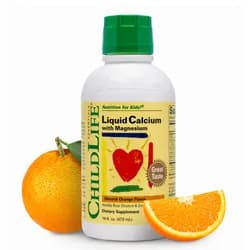 ChildLife Essentials Liquid Calcium with Magnesium, tekutý vápník s hořčíkem, pomeranč, 473 ml