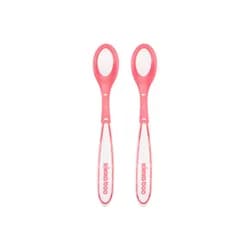 KikkaBoo Lžičky s tepelným senzorem 2 ks Boo Pink