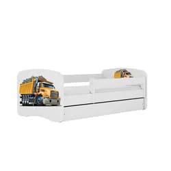Kocot kids Dětská postel Babydreams tatra bílá, varianta 80x180, se šuplíky, s matrací