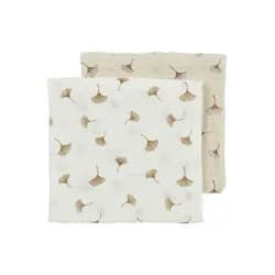 Meyco Mušelínové pleny Ginko 70x70 cm 2-balení - Off white/soft sand
