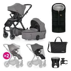 Petite&Mars SET XXL Icon 2v1 AIR 2024 - Dove Grey
