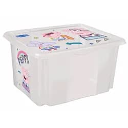 KEEEPER Úložný box s víkem velký "Peppa" - Transparent