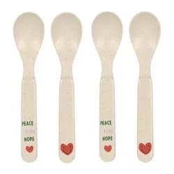 Lässig Spoon Set PP/Cellulose Happy Rascals Heart lavender