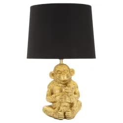 Mauro Ferretti Stolní lampa Monkey Mum 49 cm zlatá