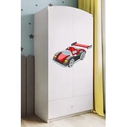 Kocot kids Dětská skříň Babydreams 90 cm formule jedna bílá