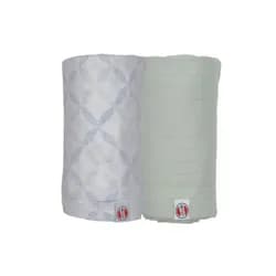 LODGER Swaddler Solid Matcha 2balení 110 x 110 cm Peppermint/Blue Fogg