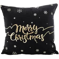 Tutumi Vánoční povlak na polštář Merry Christmas 45x45 cm černý