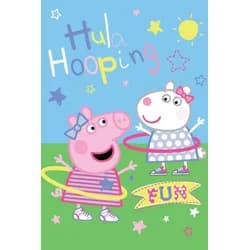 TP Fleecová deka 100x150 Peppa Pig - Hula Hooping