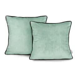 Restilo Povlaky na polštáře AmeliaHome Velvet Piping mátové, velikost 45x45