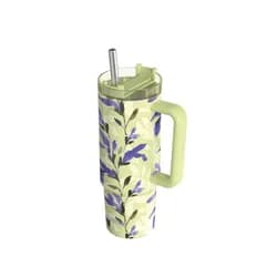 Quokka Nerezový termohrnek s brčkem Stream Matcha 950 ml
