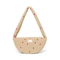 Studio Noos Teddy Mini Cross Body Bag Ecru Hearts
