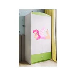 Kocot kids Dětská skříň Babydreams 90 cm víla s křídly zelená