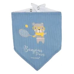 Canpol babies Mušelínový slintáček BONJOUR PARIS 2ks modrý