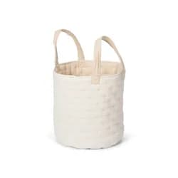 Little Dutch Košík textilní oboustranný extra velký Pure Soft Beige Stripe