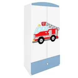 Kocot kids Dětská skříň Babydreams 90 cm hasičské auto modrá