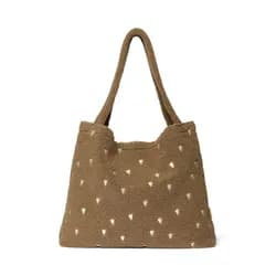 Studio Noos Teddy Hearts MOM BAG Brown Hearts