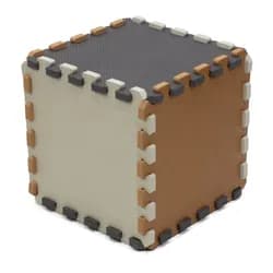 Rialto Baby Pěnová puzzle kostka - beige, grey, brown