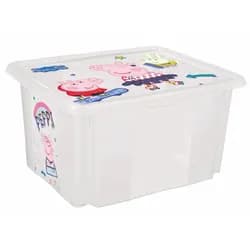 KEEEPER Úložný box s víkem malý "Peppa" - Transparent