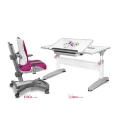 Dětský set MyChamp UNIQ - růžový, set židle + stůl Mayer