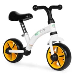 Dětské odrážedlo EVA ECOTOYS bílé/žluté