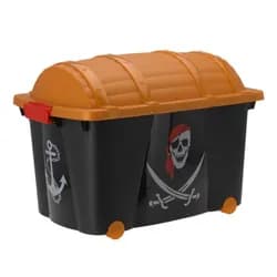 H&S Decoration Box na hračky Pirat černý