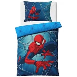 Carbotex povlečení SPIDERMAN VRACÍ ÚDER, modré, bavlna hladká, 140x200cm + 70x90cm
