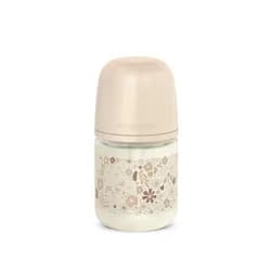 Suavinex Láhev sklo WONDERLAND NEW 120 ml fyziologická SX PRO +0 SF - krémový květ