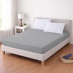 TextilCentrum Luxusní napínací mako-jersey prostěradlo s lycrou DELUXE Collection 180x200cm elastické, šedé