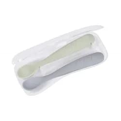 Beaba První lžičky silikonové 2 ks s pouzdrem Pebble Green