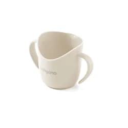 BABYONO Hrnek ergonomický s oušky 120 ml broskvový 6m+ - BABYONO Hrnek ergonomický s oušky 120 ml beige 6m+