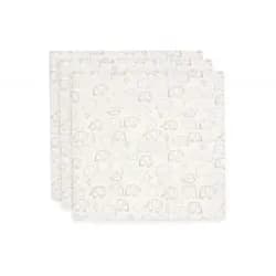 Jollein Pleny 3 ks 70x70 cm Elephant Tales