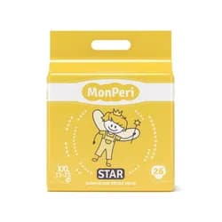 MonPeri STAR XXL 13-25kg (26ks) hypoalergenní jednorázové dětské pleny vel.6