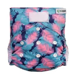 T-Tomi Kalhotková plena AIO - přebalovací set suchý zip - FEATHERS