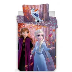 Jerry Fabrics Bavlněné povlečení 140x200+70x90 cm - Frozen 2 "Sister Purple"