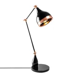 Opviq Stolní lampa Yildo černá/měděná