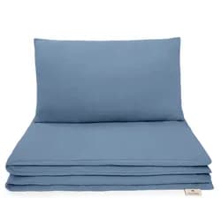 Maceshka Mušelínové povlečení Nature - blue jean