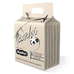 MonPeri Bamboo M 5-9 kg- 21ks EKO dětské bambusové jednorázové plenky (velikost 3)