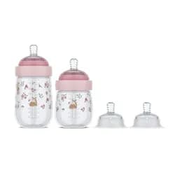 Little Dutch Kojenecké láhve 165 ml + 240 ml + 2 savičky Fairy Garden