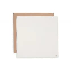 Jollein Pleny zavinovací 2ks 115x115 cm Biscuit / Ivory